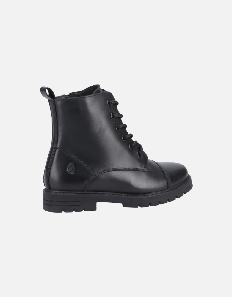 Lauren Senior Leather Girls's Black Boots