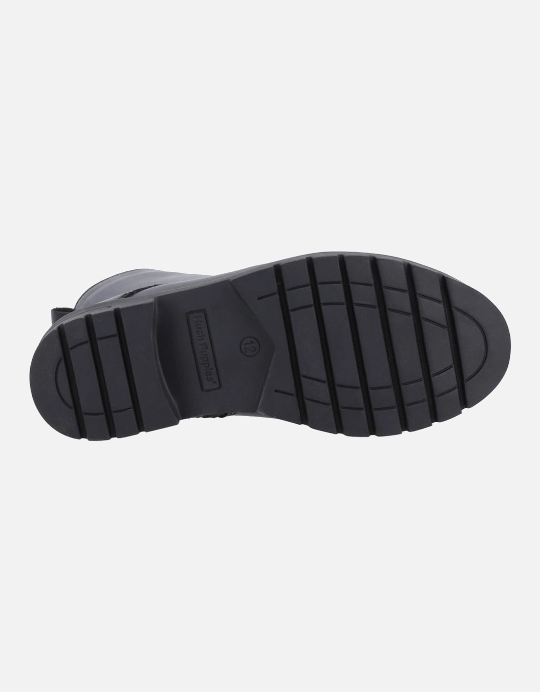 Lauren Senior Leather Girls's Black Boots