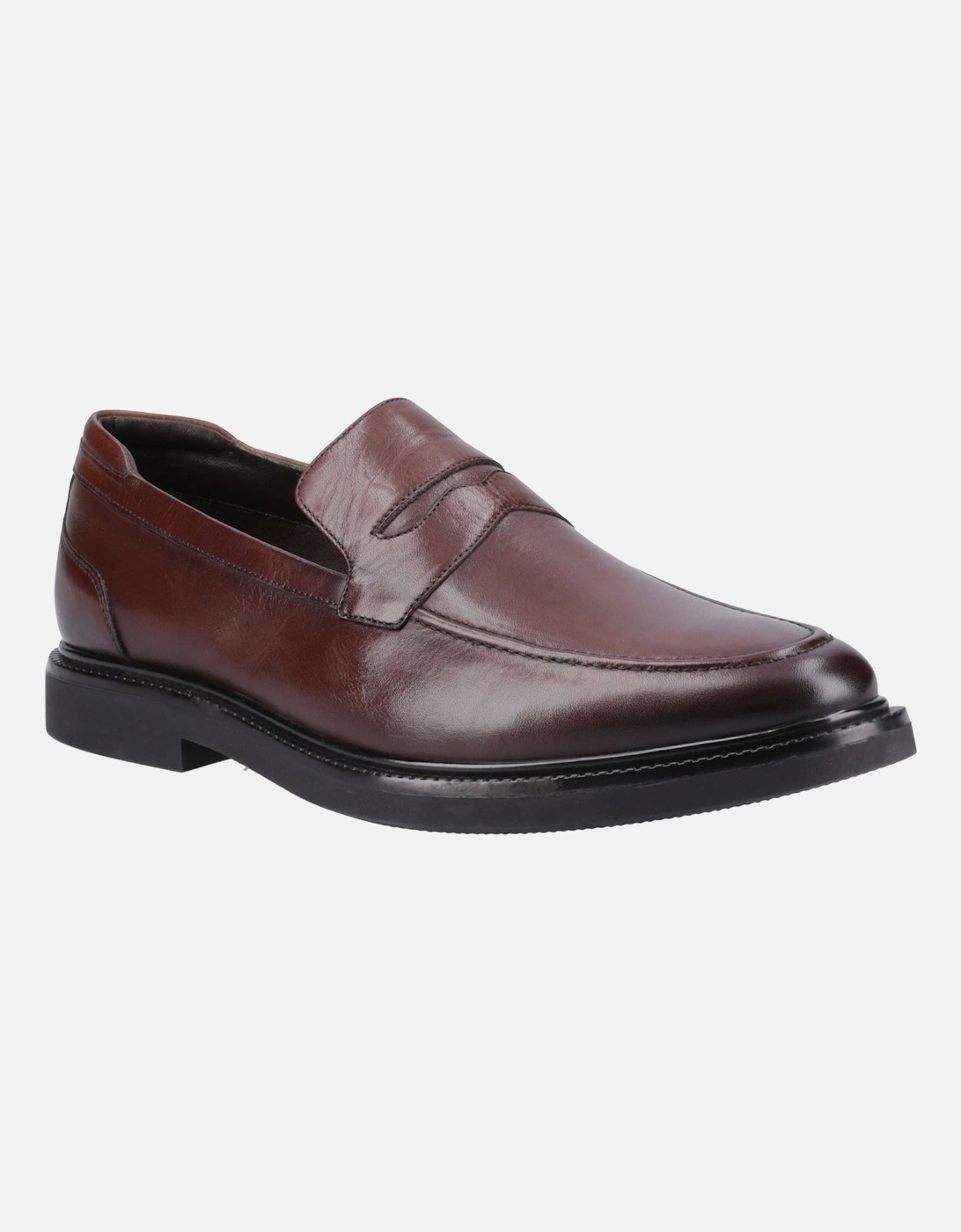 Knox Leather Men's Chocolate Loafers, 6 of 5