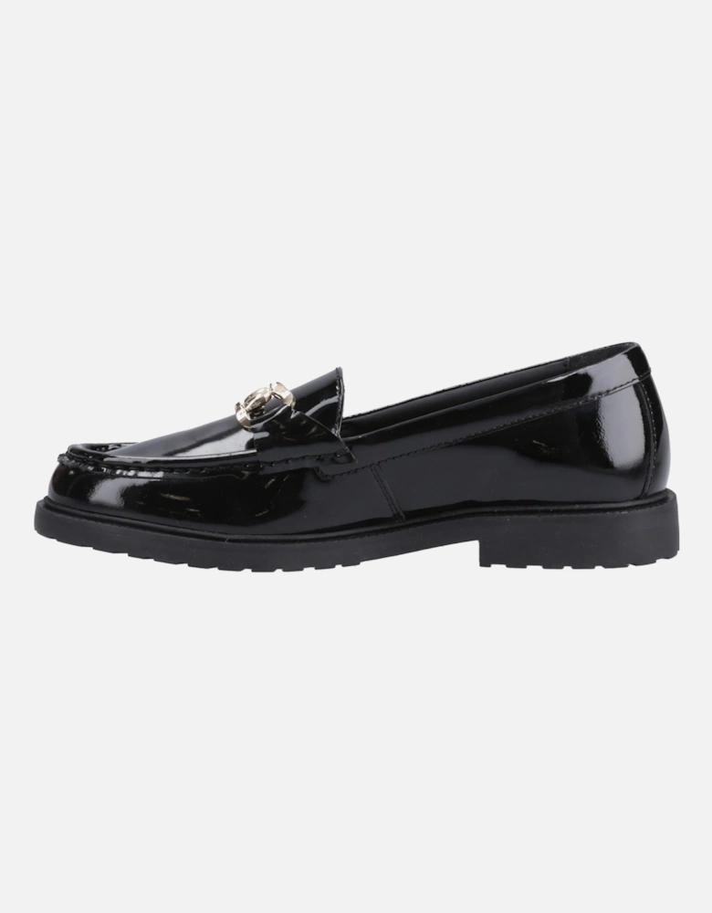 Verity Patent Snaffle Leather Women's Black Loafers