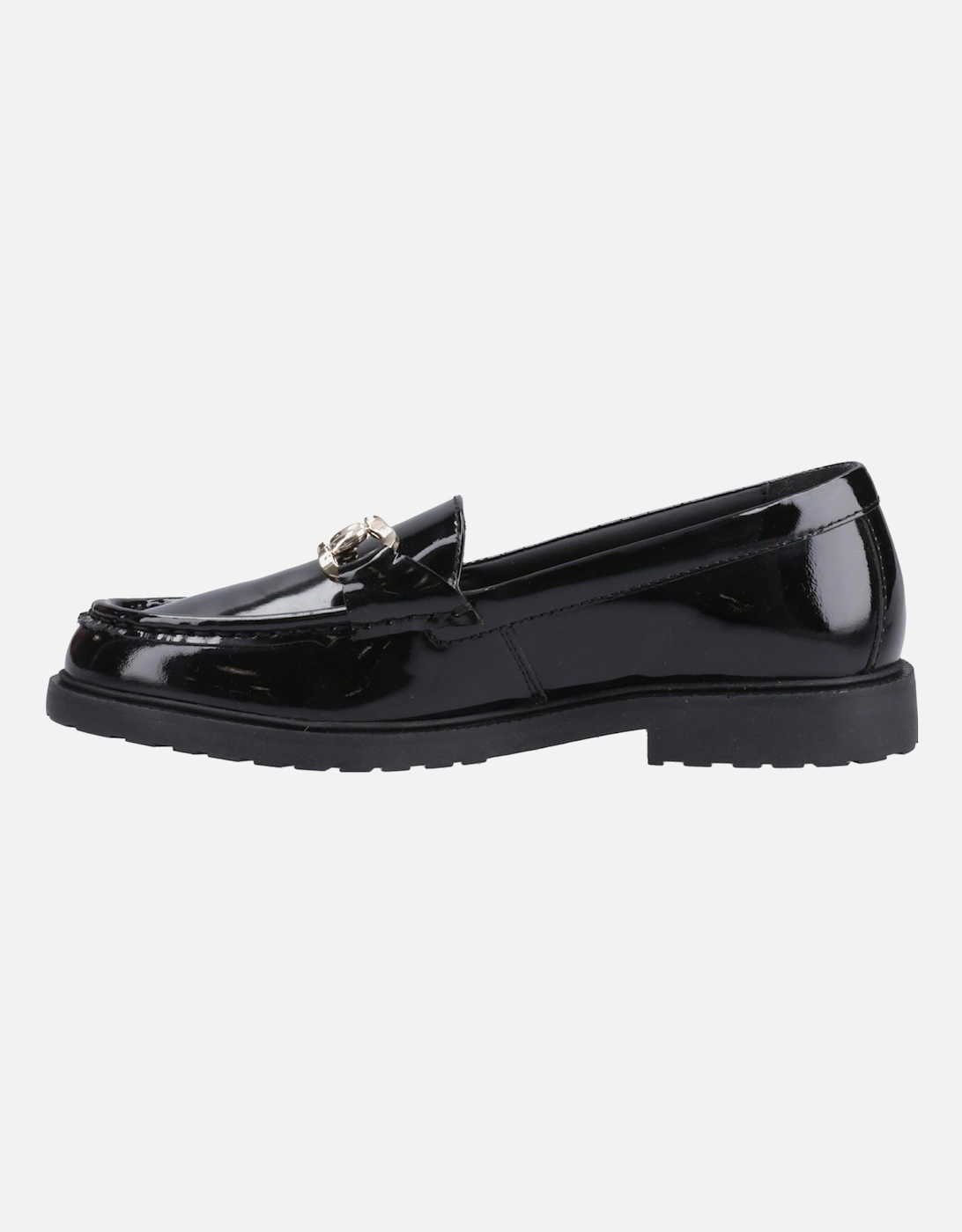 Verity Patent Snaffle Leather Women's Black Loafers