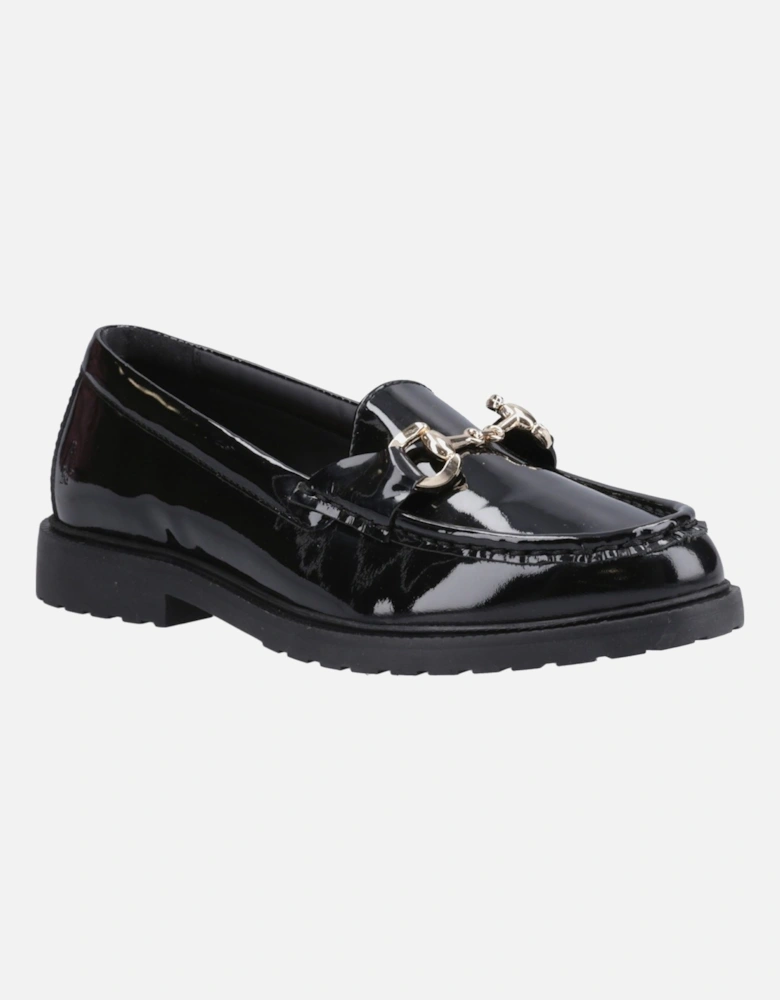 Verity Patent Snaffle Leather Women's Black Loafers
