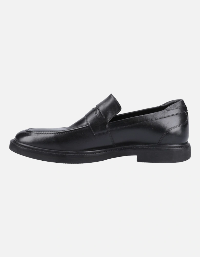 Knox Leather Men's Black Loafers