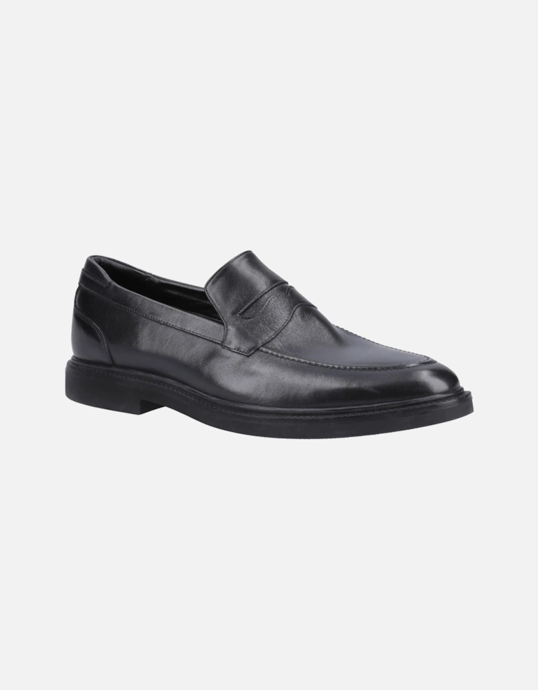 Knox Leather Men's Black Loafers