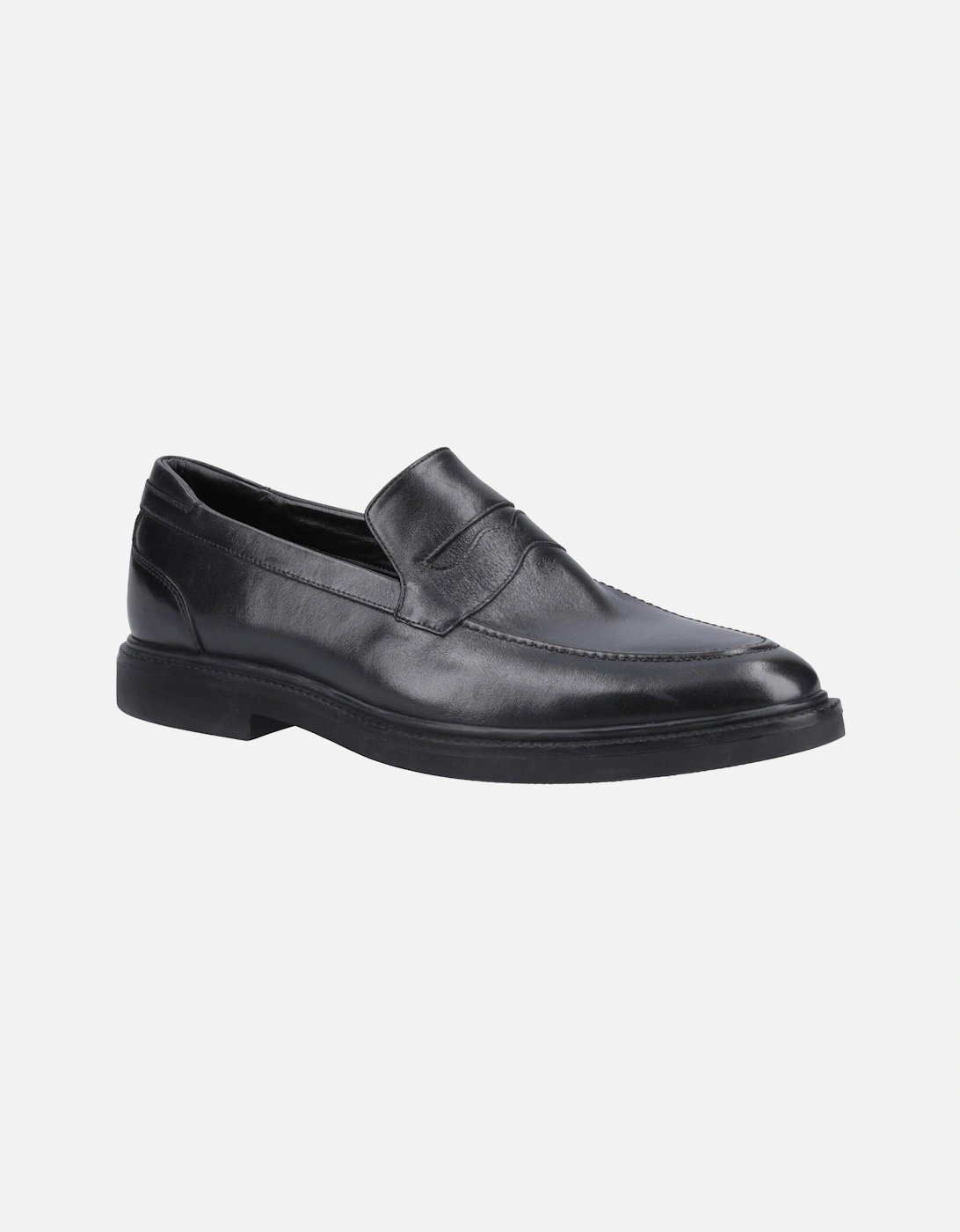Knox Leather Men's Black Loafers, 6 of 5