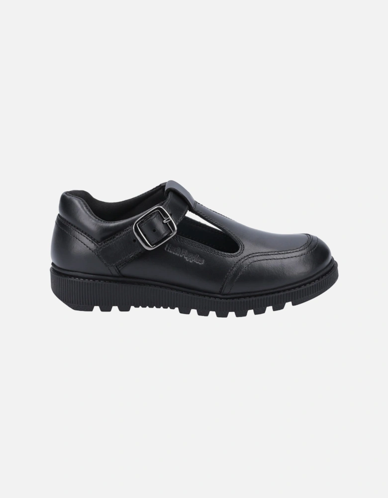 Kerry Senior Leather Girls's Black Shoes