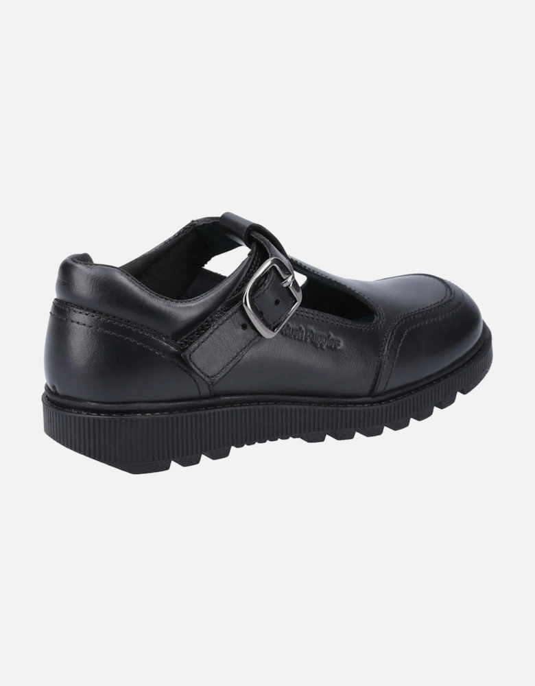 Kerry Senior Leather Girls's Black Shoes