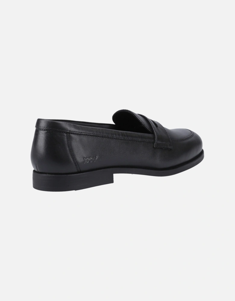 Islay Leather Girls's Black Loafers