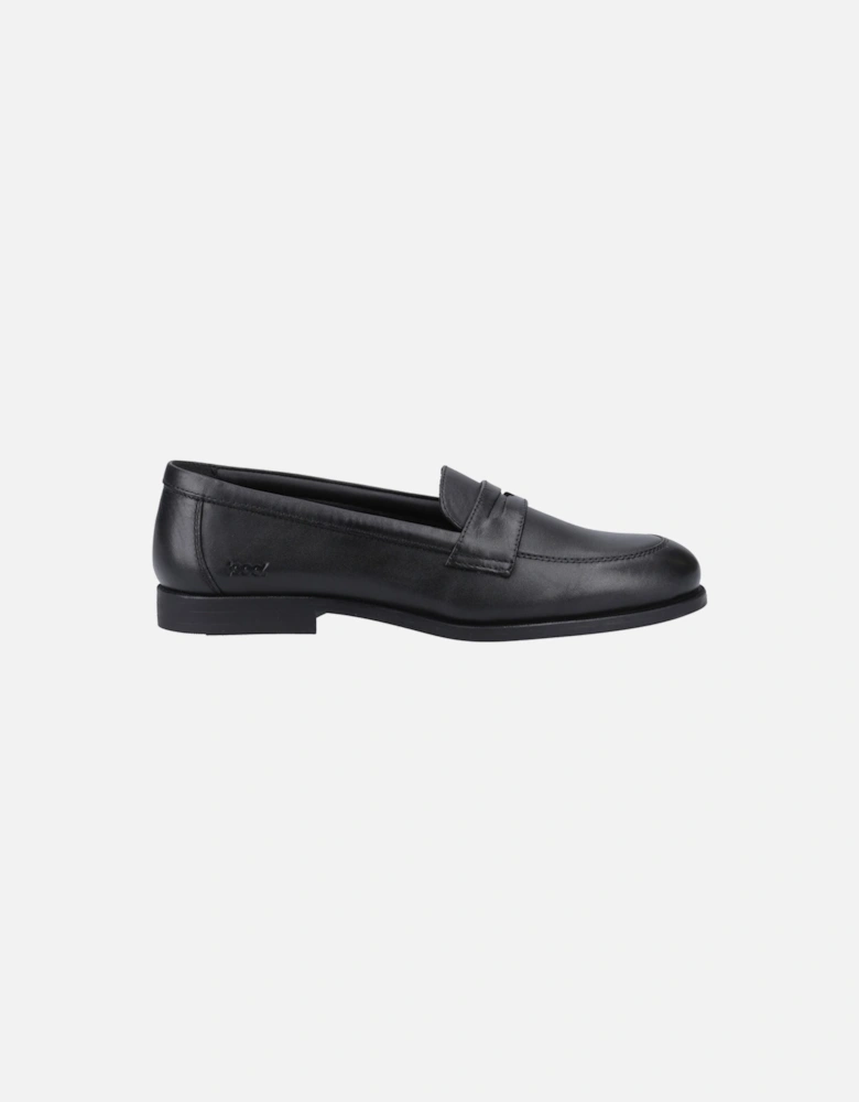 Islay Leather Girls's Black Loafers