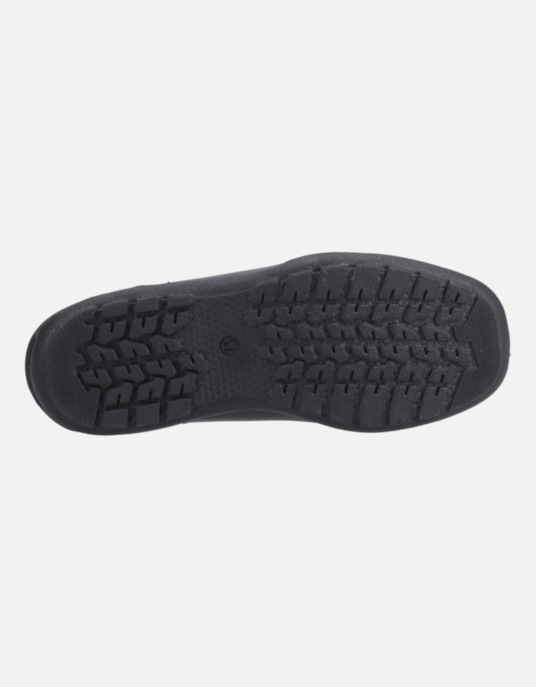 Mackenzie Wallabee Leather Boys's Black Lace-Up Shoes