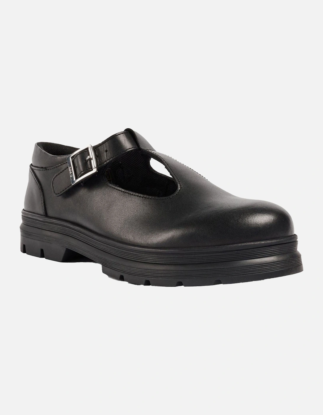 Emilie Faux Leather Girls's Black Loafers, 7 of 6