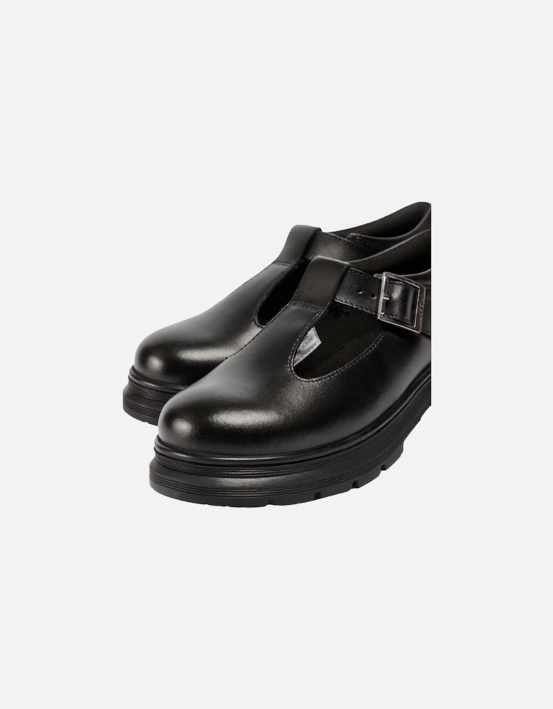 Emilie Faux Leather Girls's Black Loafers