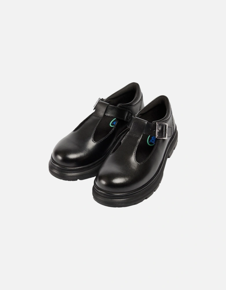 Emilie Faux Leather Girls's Black Loafers