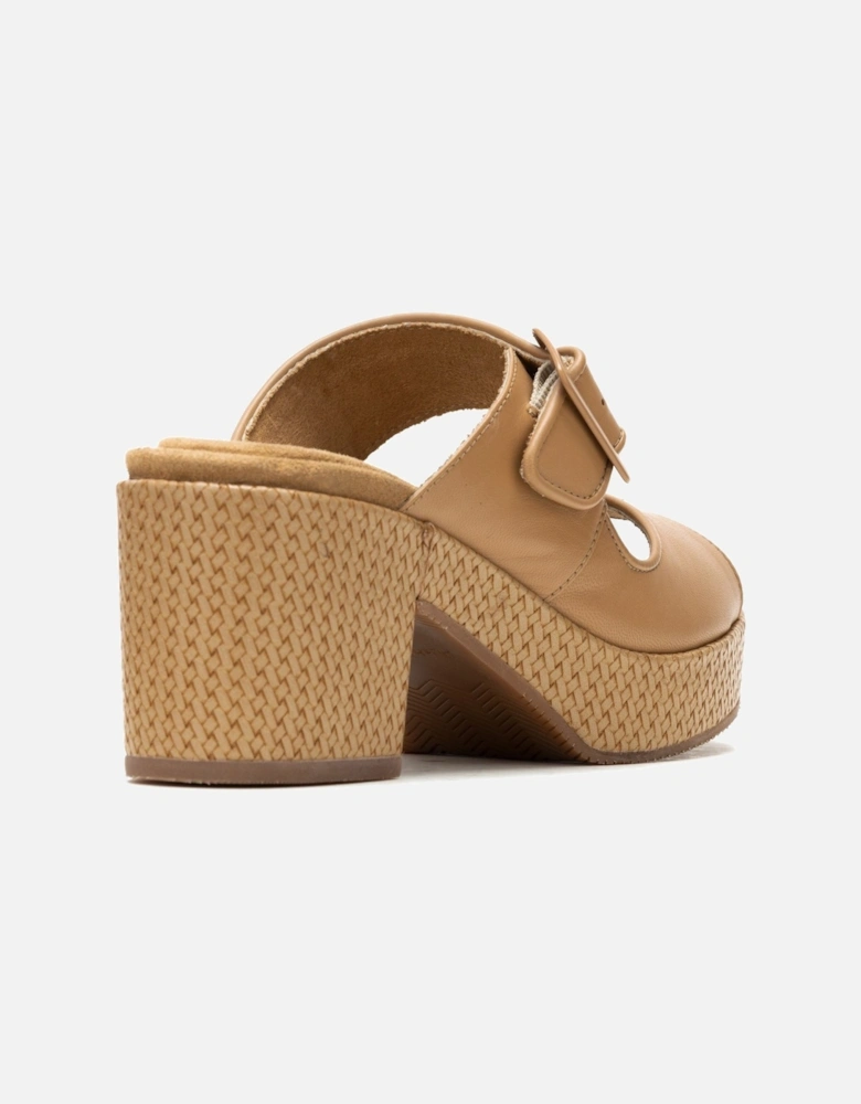Poppy Leather Women's Tan Sandals