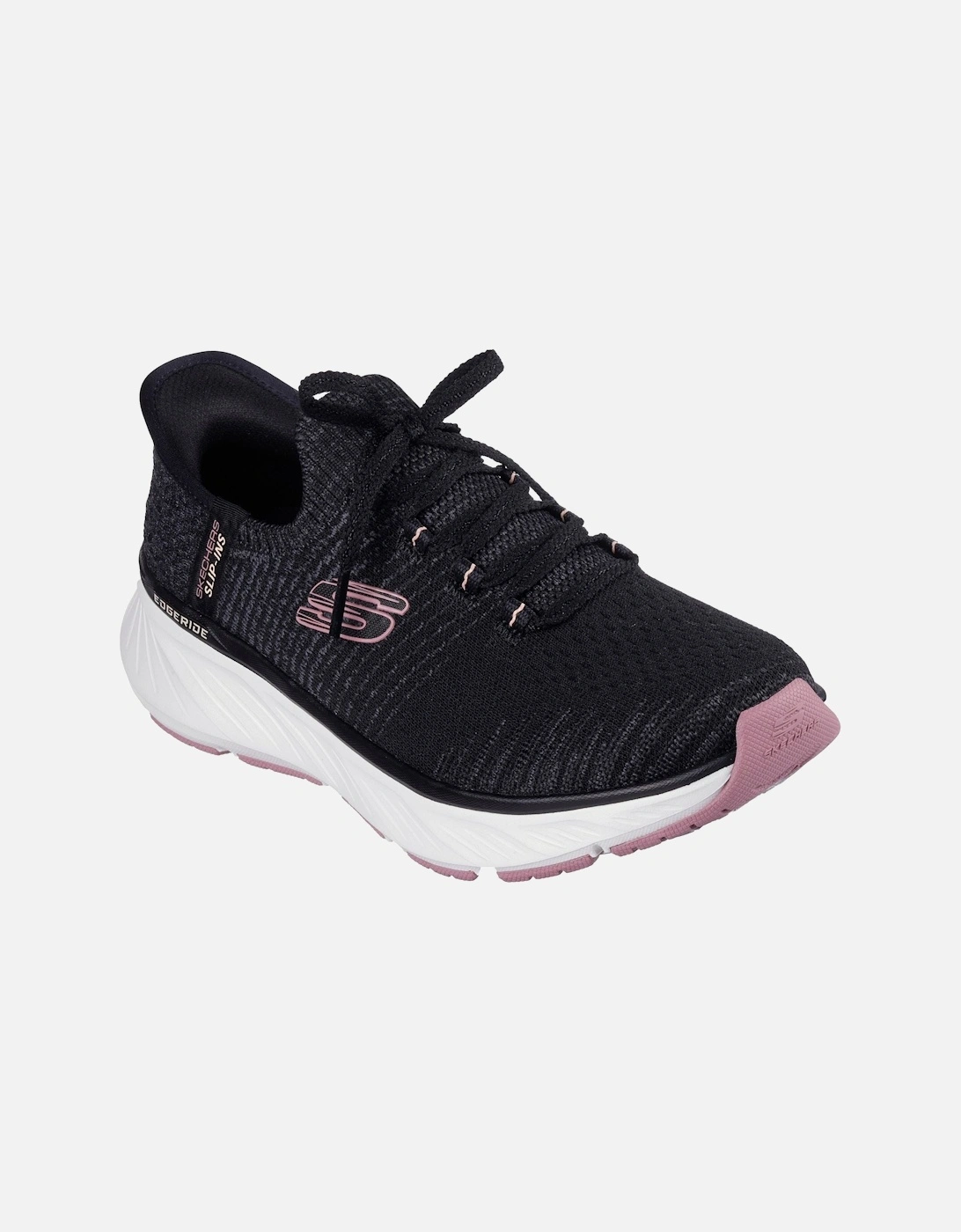 Edgeride Impression Textile Women's Black/Pink Trainers, 6 of 5
