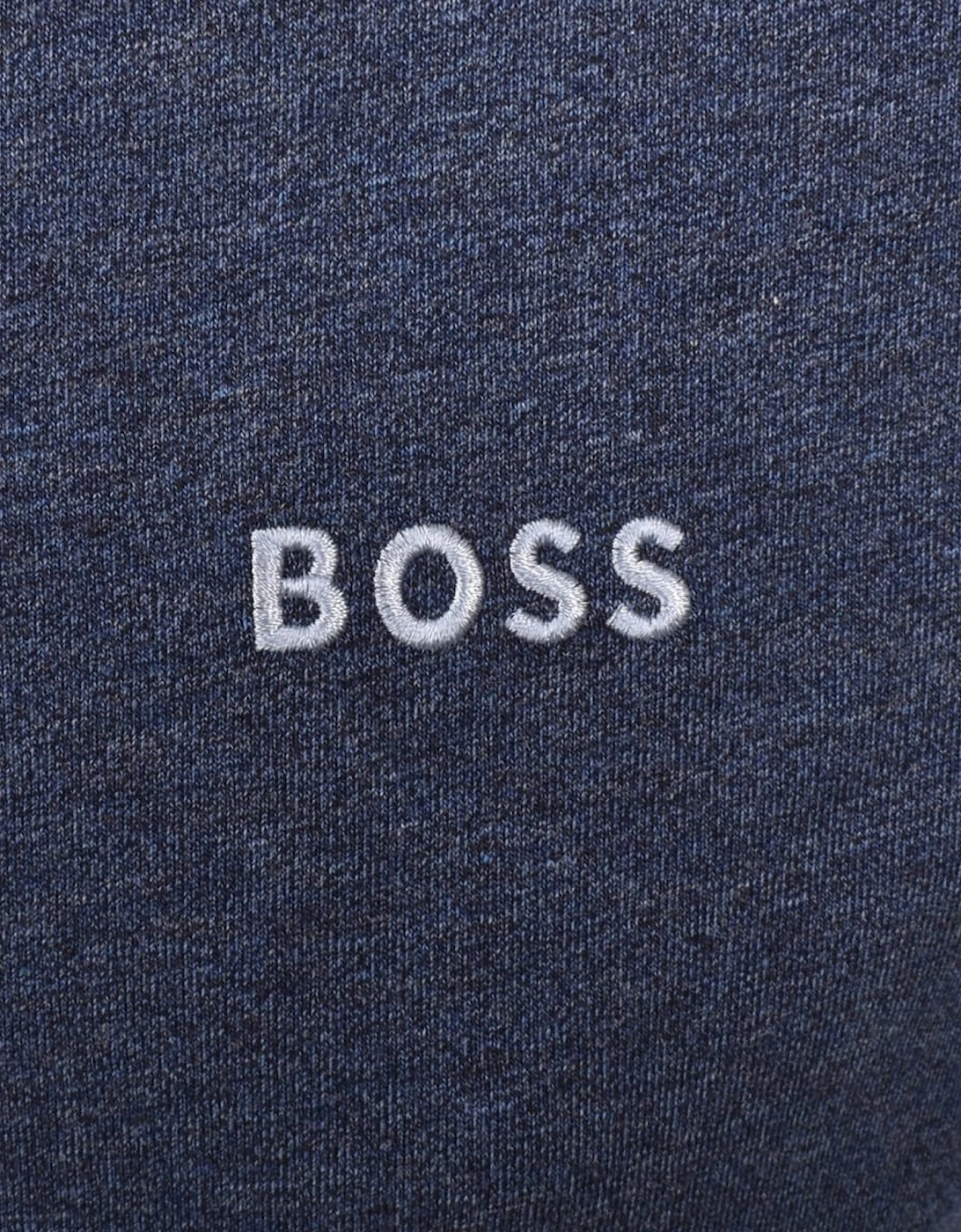 BOSS Mix & Match Hooded Track Top Jacket Open Blue