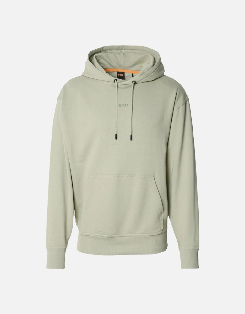 BOSS WeSmall Logo Hoodie Open Green