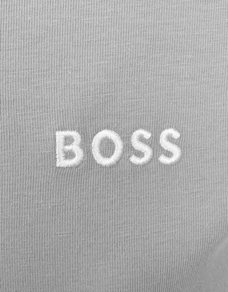 BOSS Mix & Match Hooded Track Top Jacket Light Pastel Grey
