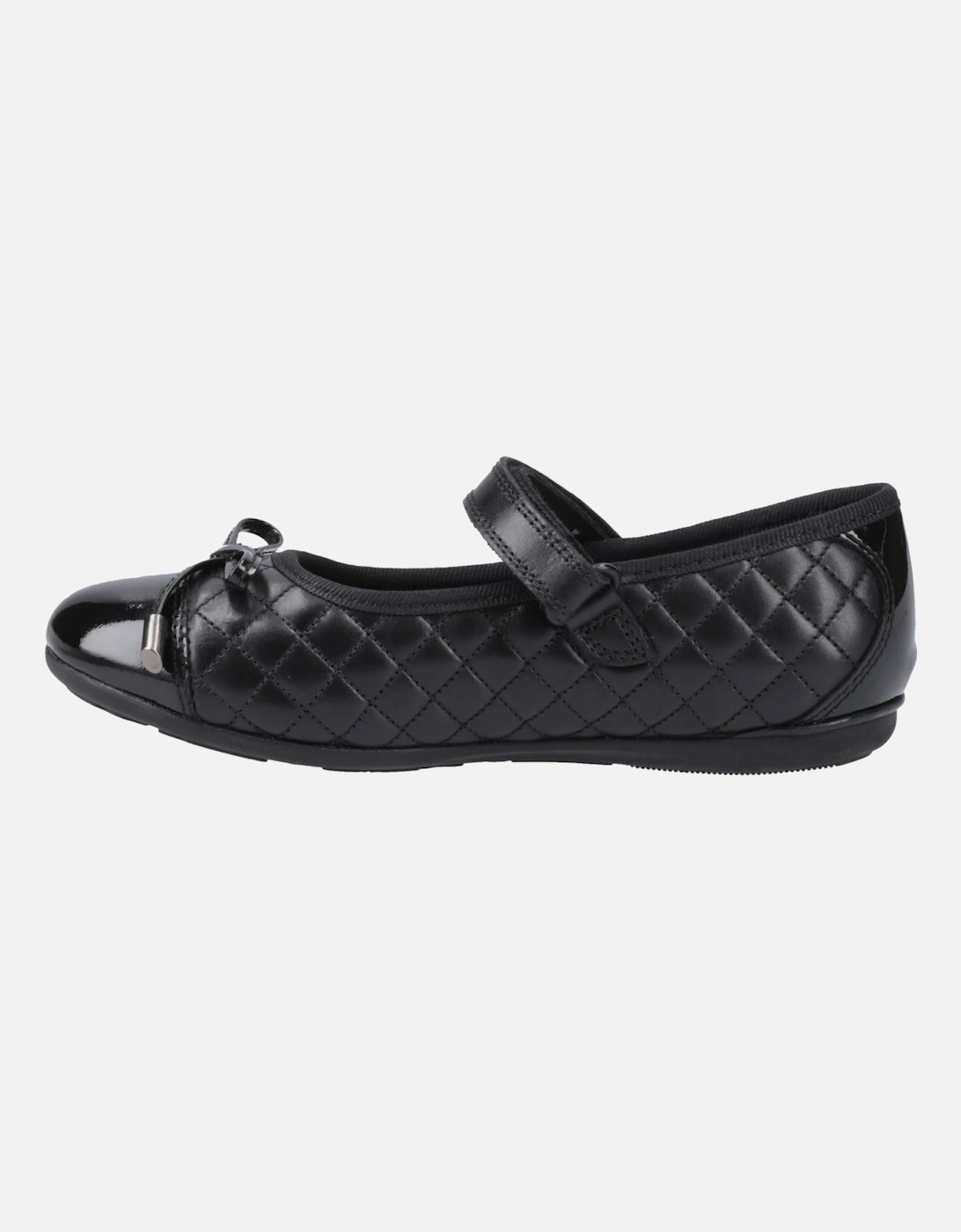 Lottie Leather Girls's Black Ballet Flats