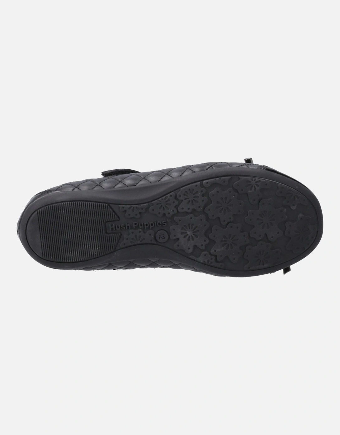 Lottie Leather Girls's Black Ballet Flats