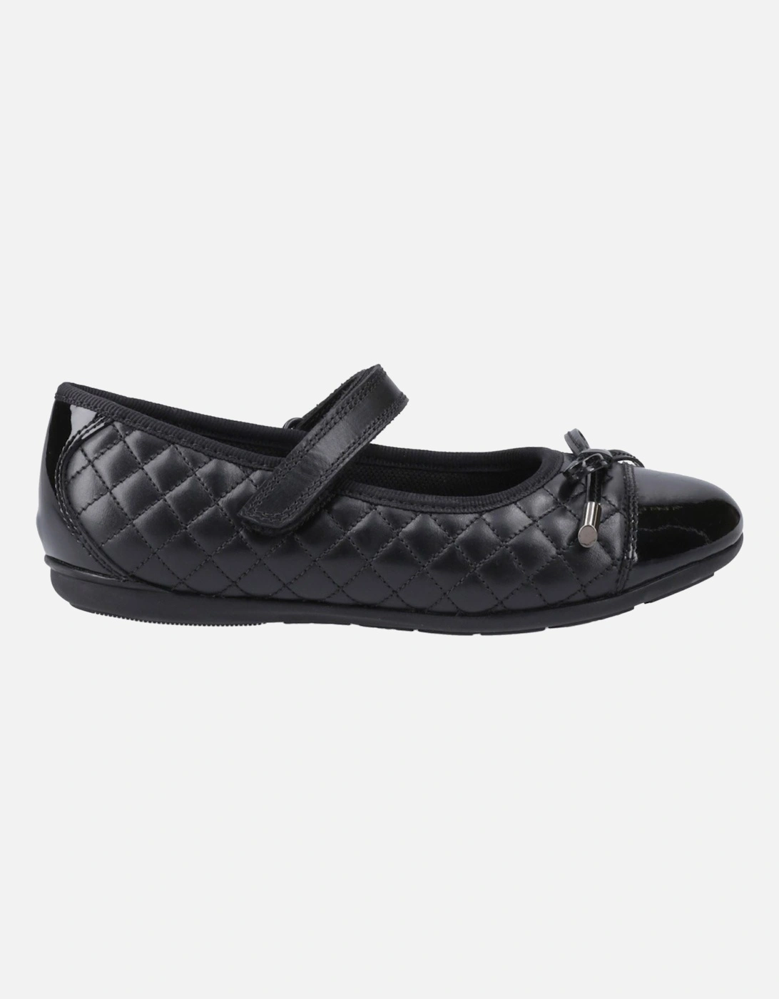 Lottie Leather Girls's Black Ballet Flats