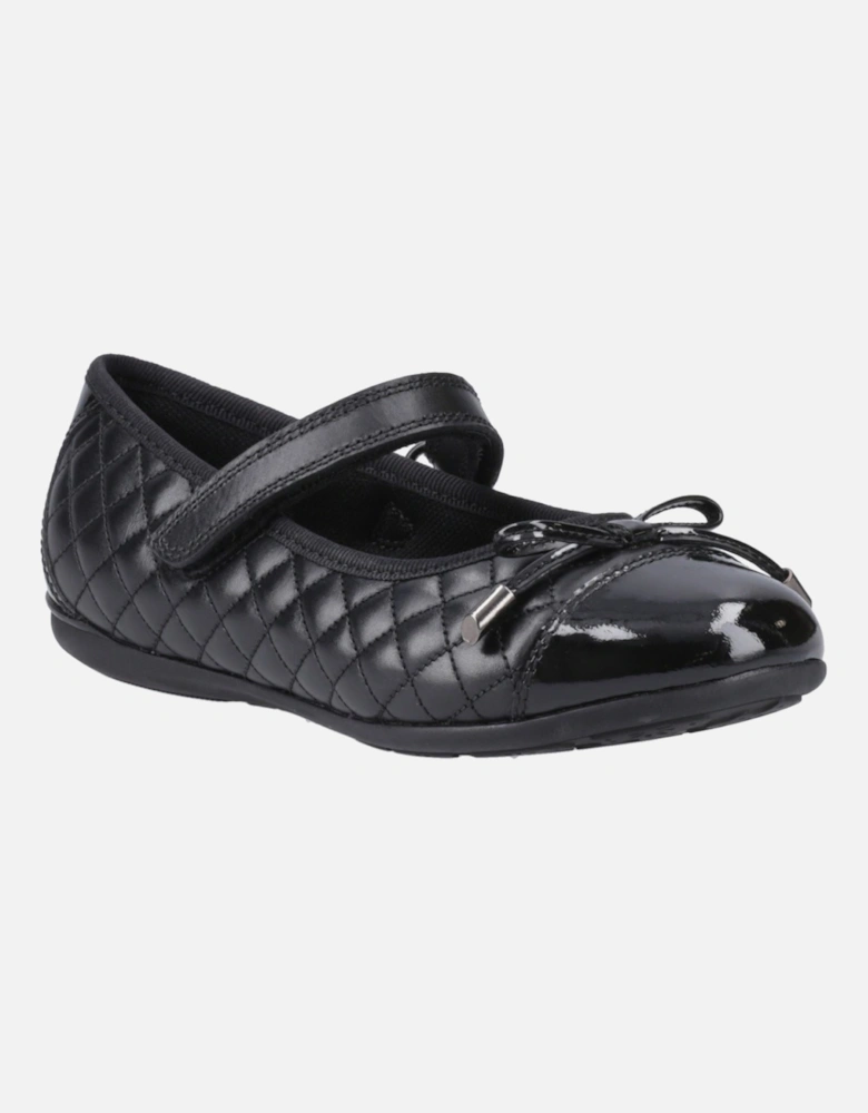 Lottie Leather Girls's Black Ballet Flats