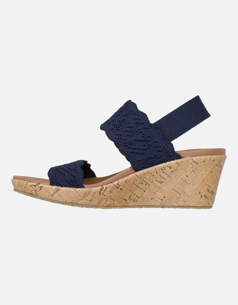 Beverlee Timeless Touch Textile Women's Navy Sandals