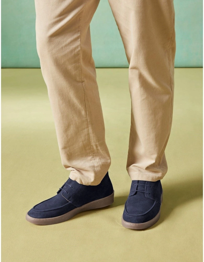 Rafael Suede Men's Navy Lace-Up Shoes