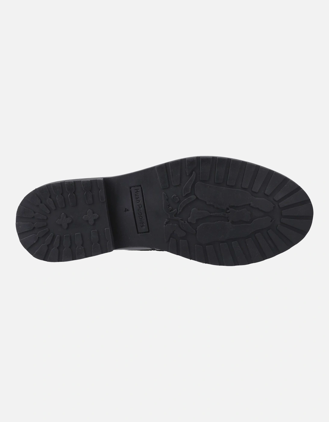 Verity Kiltie Leather Women's Black Loafers