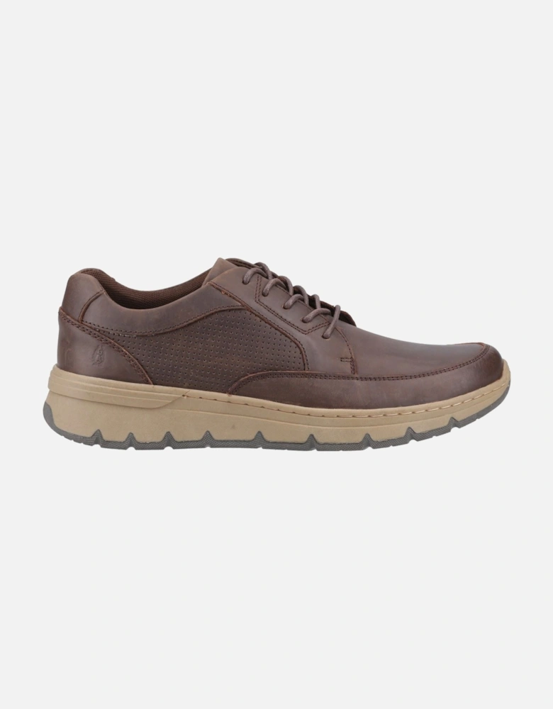 Nelson Leather Men's Brown Lace-Up Shoes