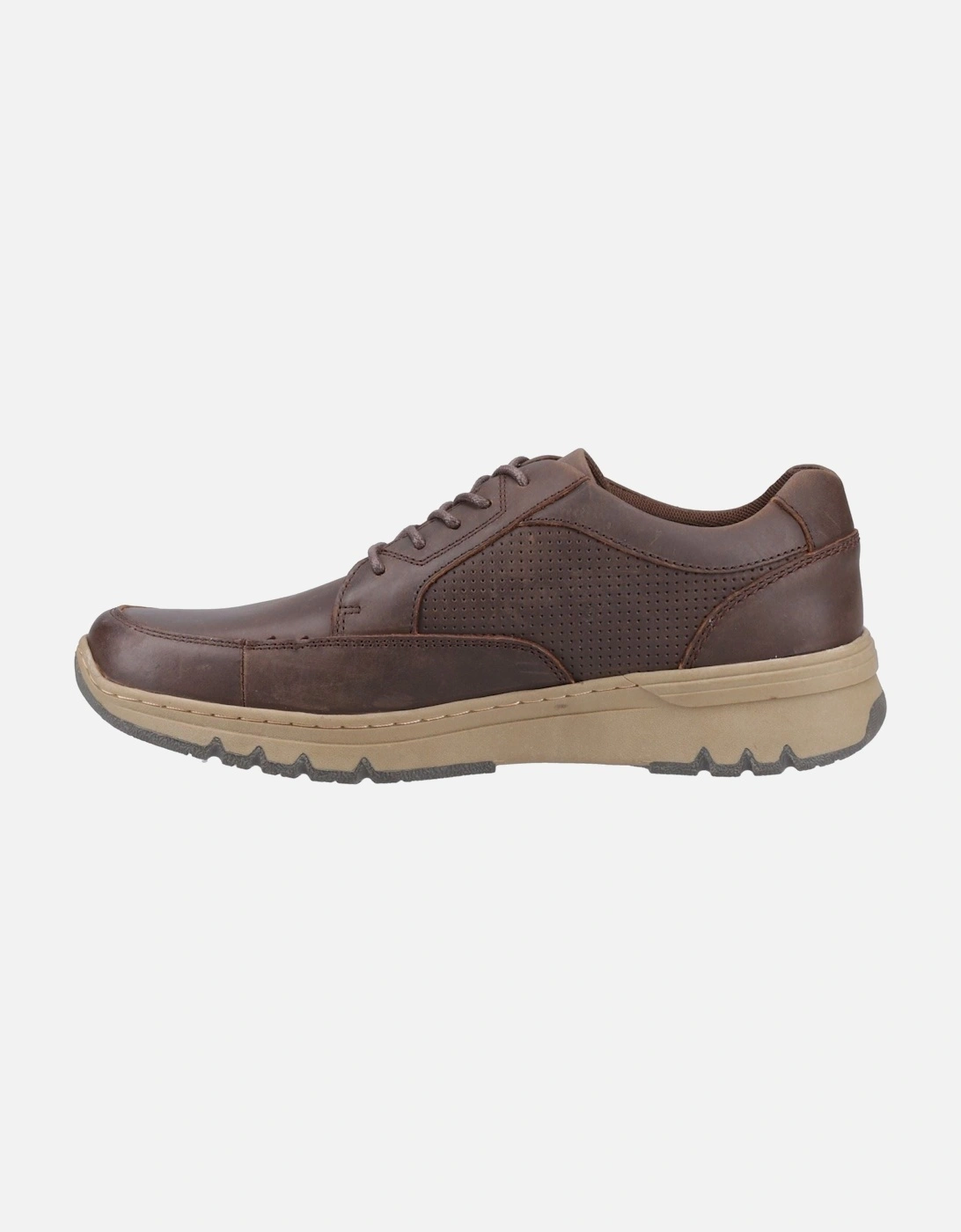 Nelson Leather Men's Brown Lace-Up Shoes