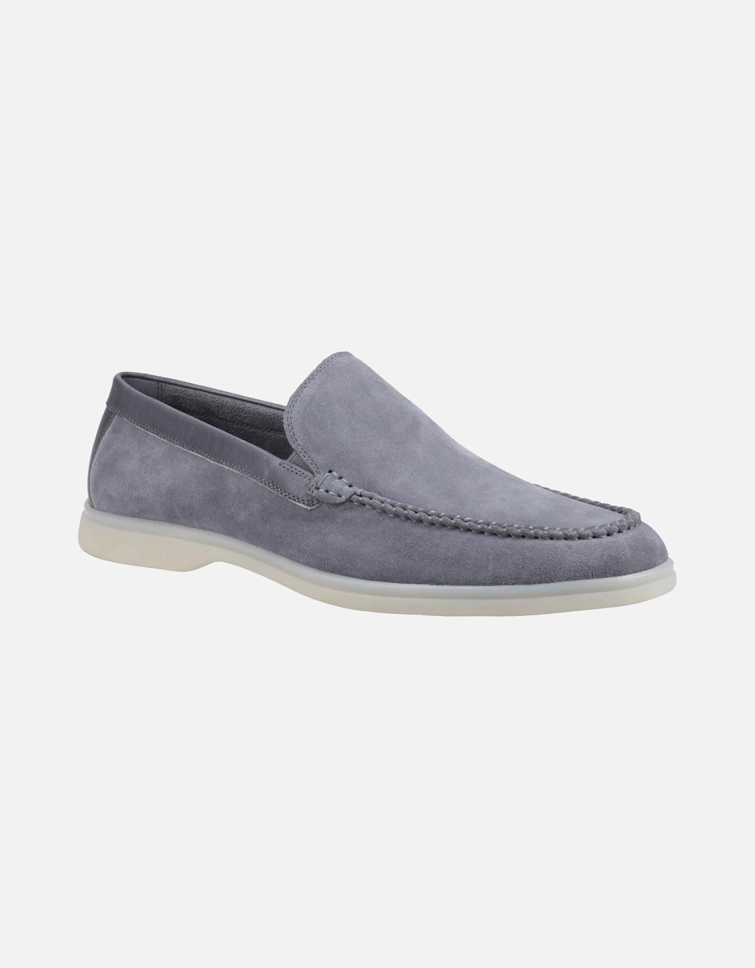 Leon Suede Men's Grey Loafers, 5 of 4