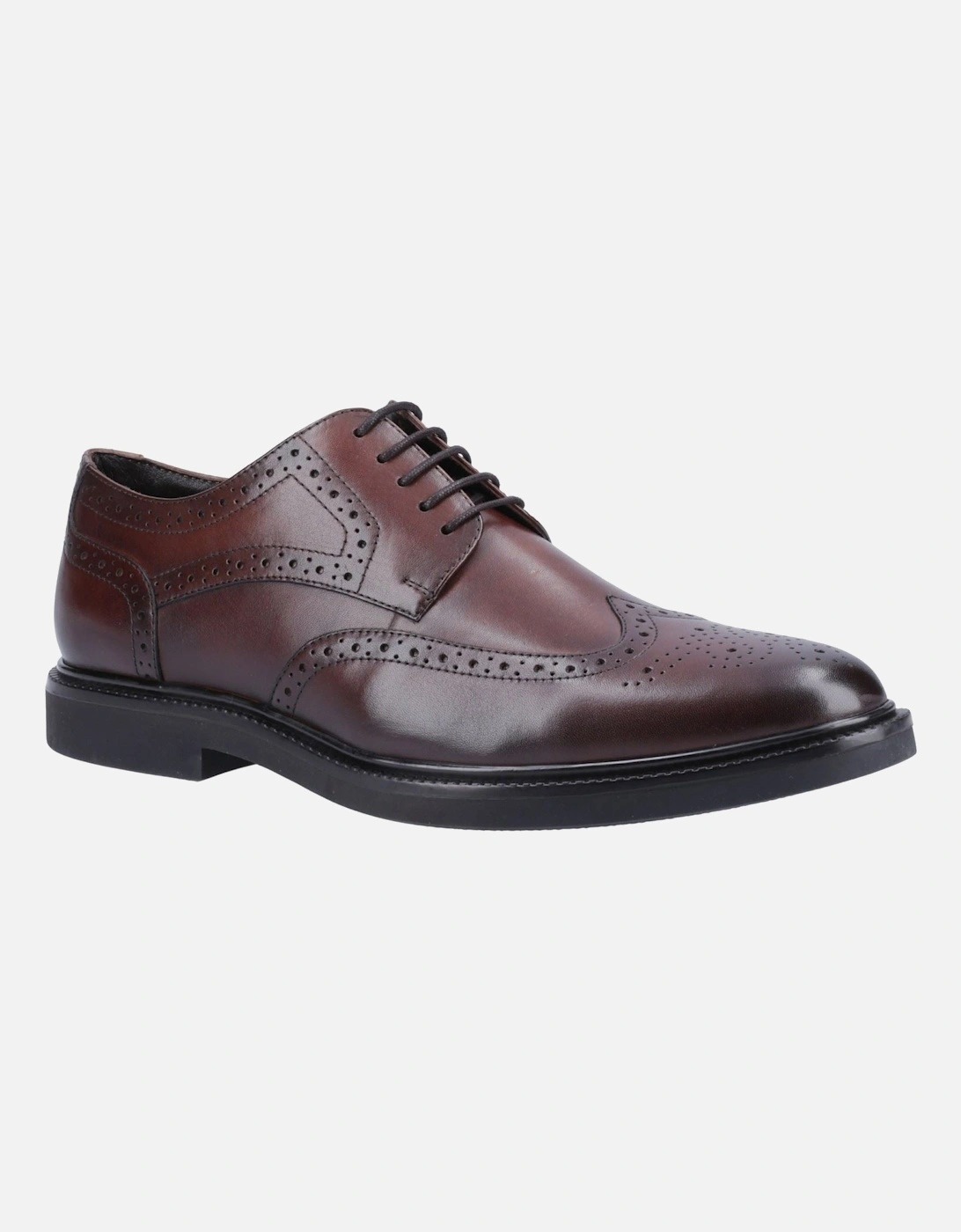 Kingston Leather Men's Chocolate Brogues Shoes, 5 of 4