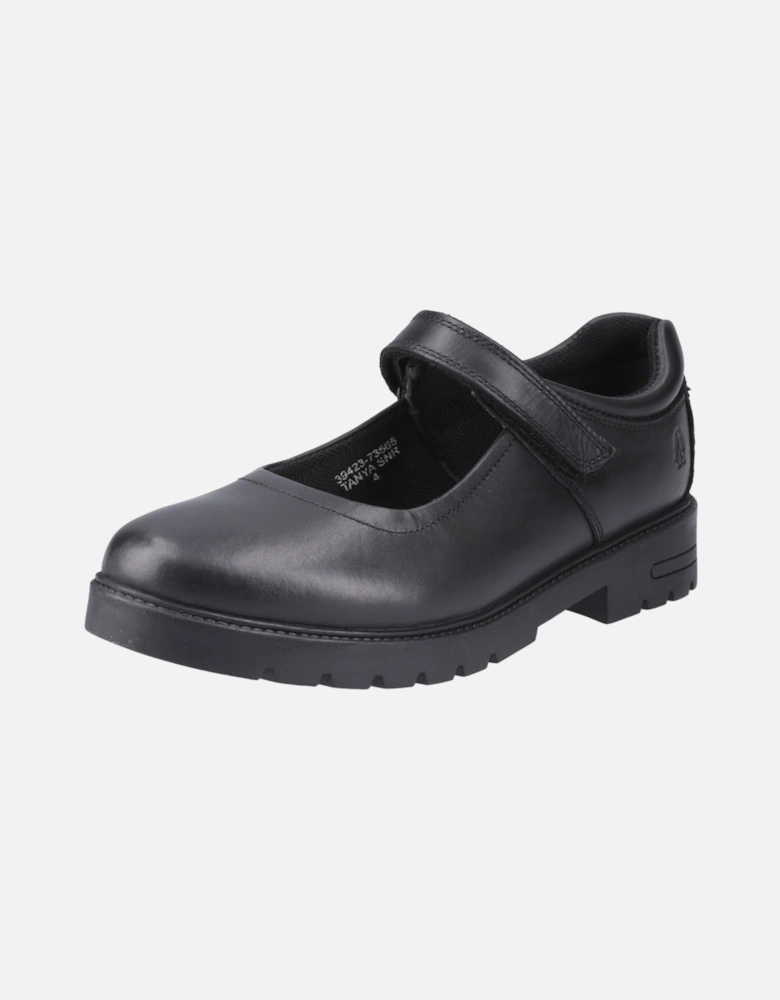Tanya Senior Leather Girls's Black Shoes