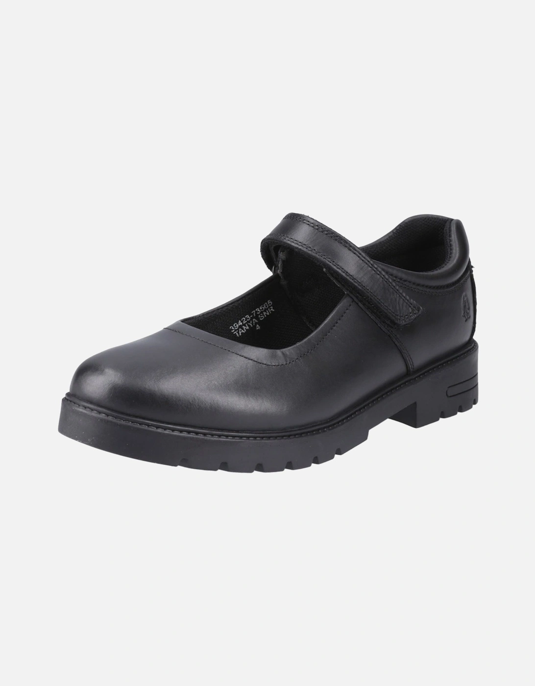 Tanya Senior Leather Girls's Black Shoes