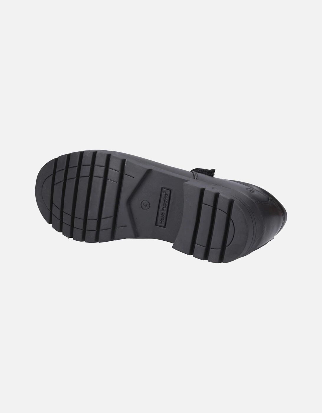 Tanya Senior Leather Girls's Black Shoes