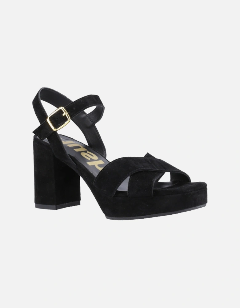 Ophelia Suede Women's Black Sandals