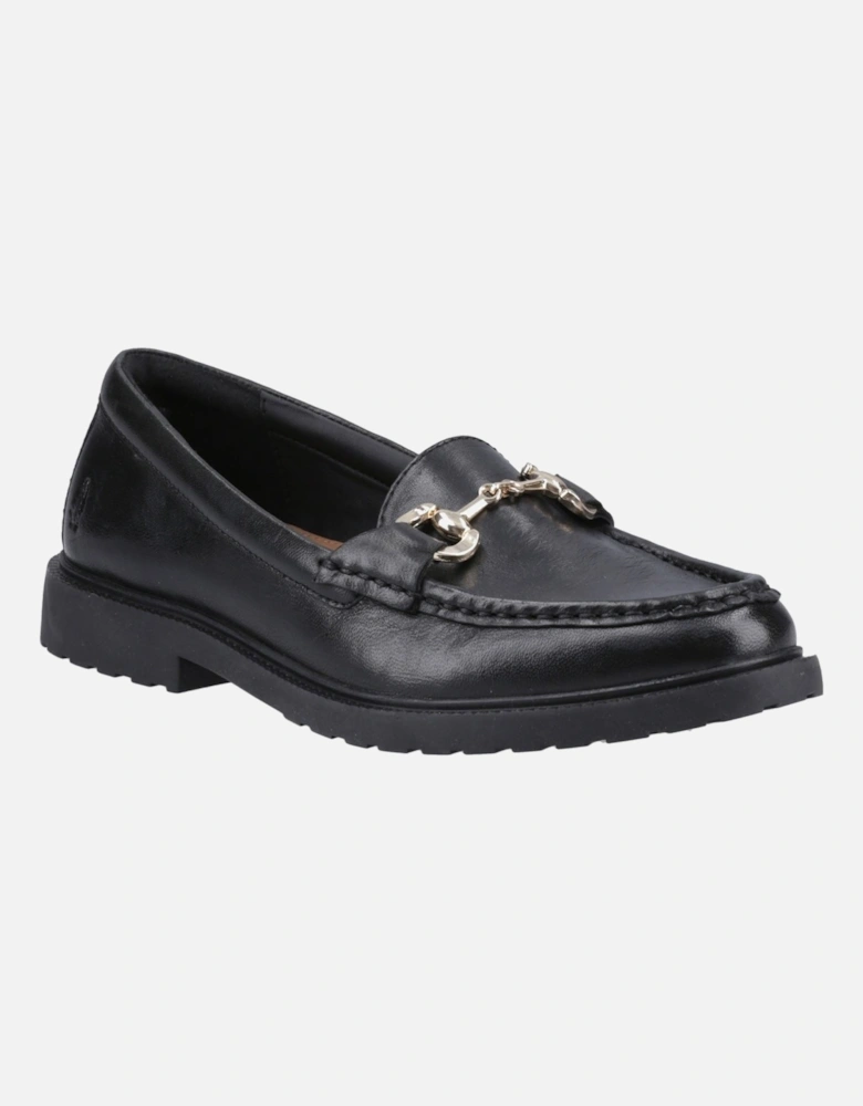 Verity Snaffle Leather Women's Black Loafers