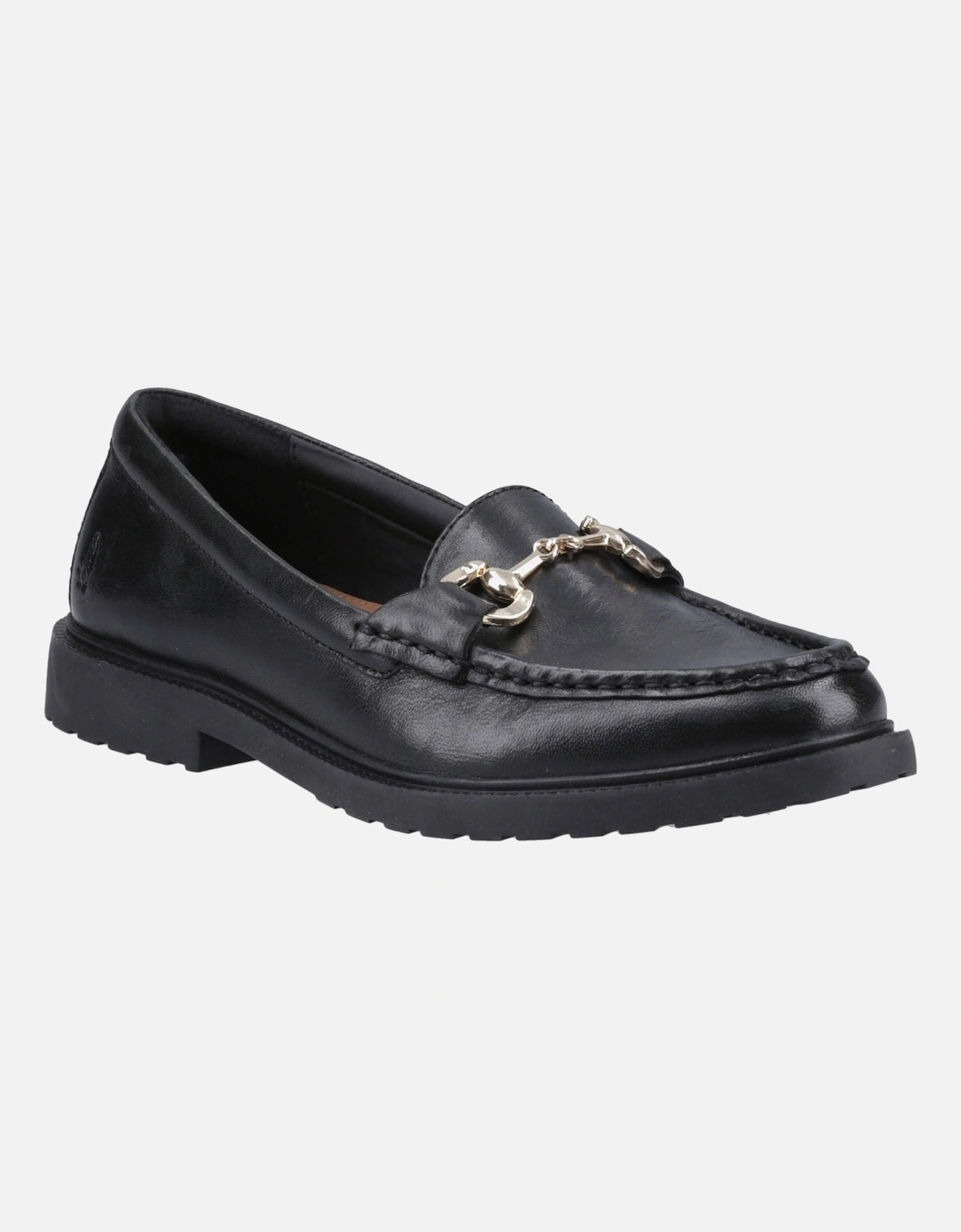 Hush Puppies Verity Leather Loafers for Women in Black UK Size 5