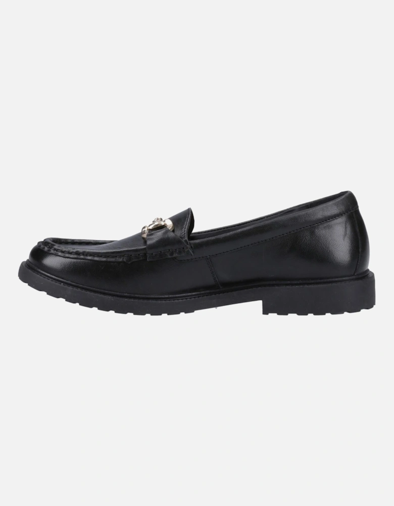 Verity Snaffle Leather Women's Black Loafers