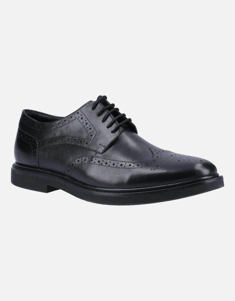 Kingston Leather Men's Black Brogues Shoes