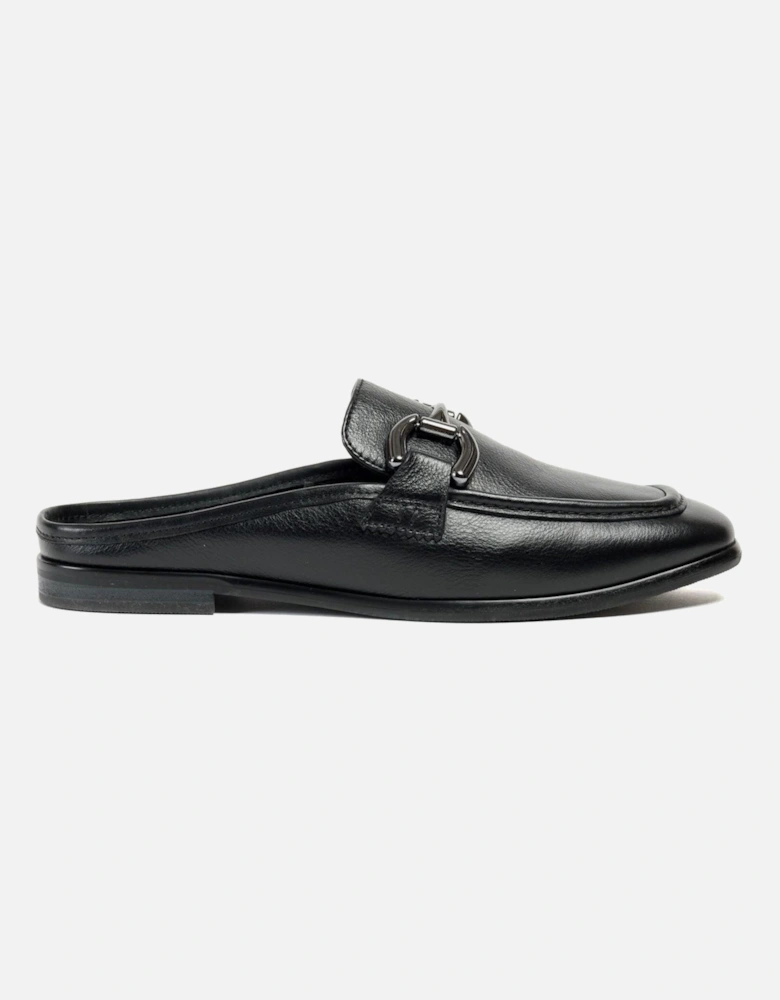 Mila Leather Women's Black Mules