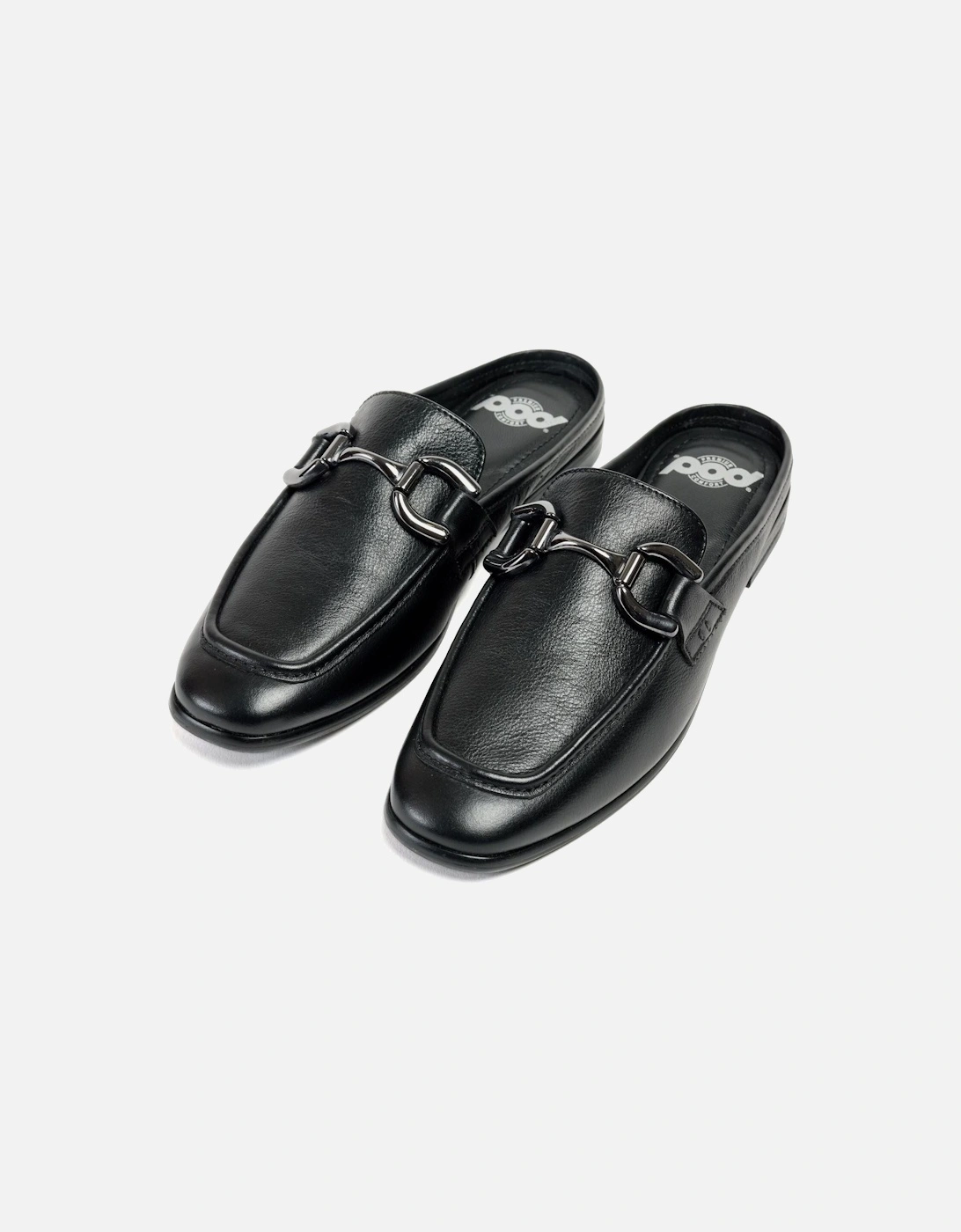 Mila Leather Women's Black Mules