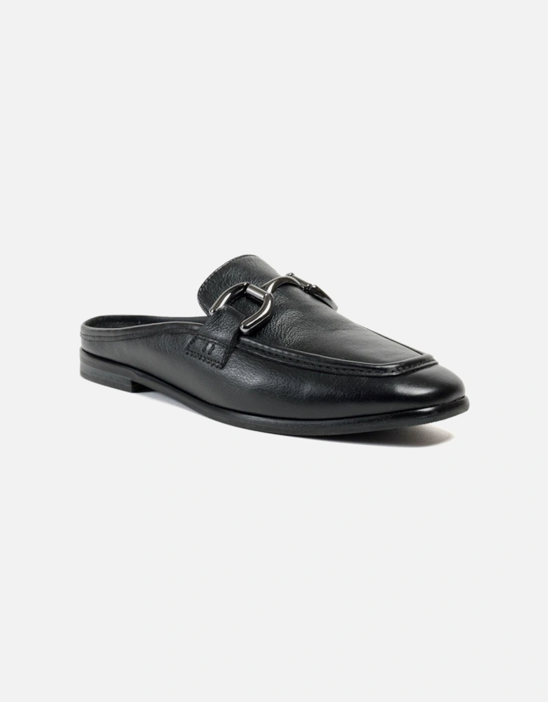 Mila Leather Women's Black Mules