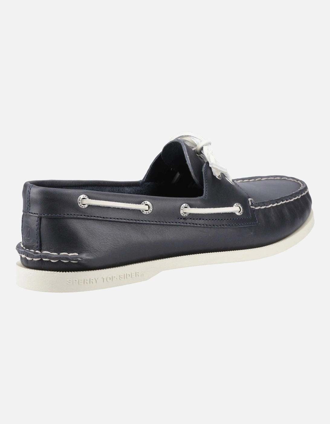 Sperry Authentic 2 Eye Leather Men's Navy Boat Shoes