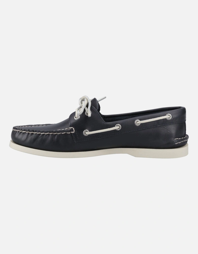 Sperry Authentic 2 Eye Leather Men's Navy Boat Shoes
