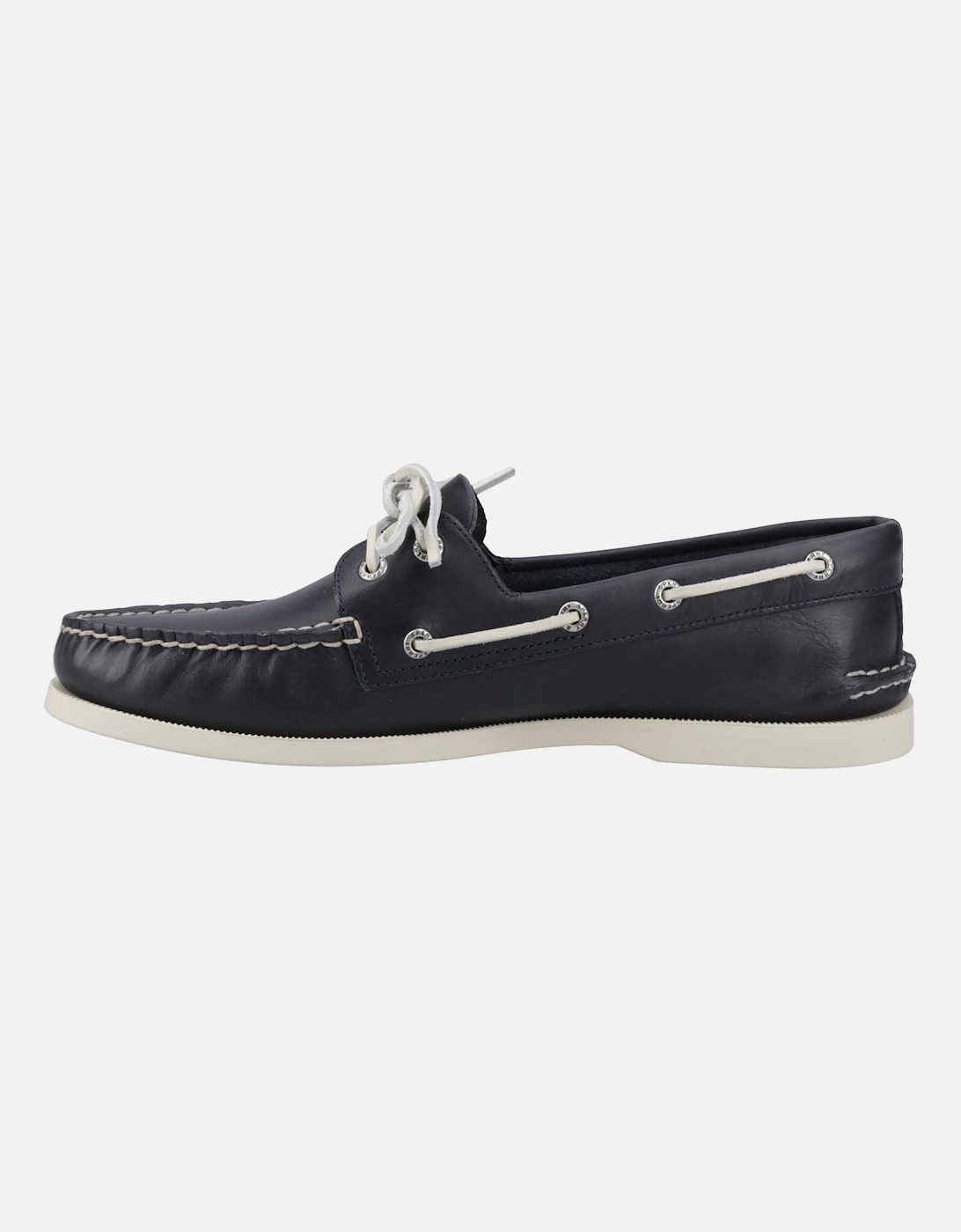 Sperry Authentic 2 Eye Leather Men's Navy Boat Shoes