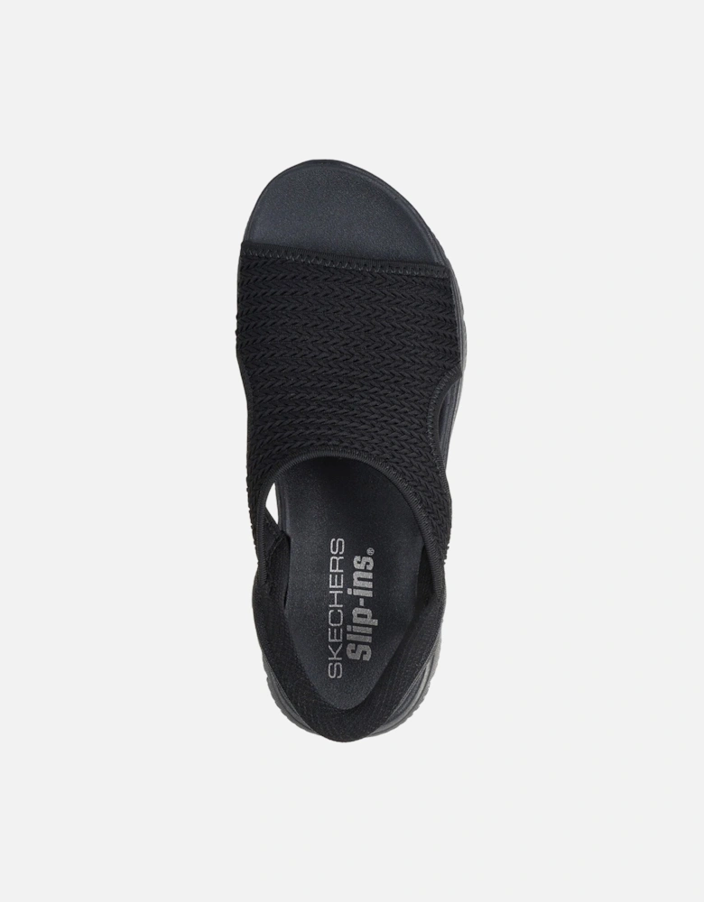 Summits Sweetly Evolved Textile Women's Black Sandals