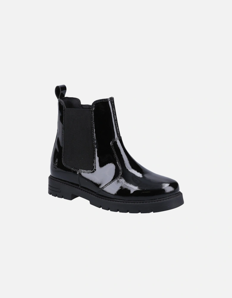 Laura Patent SNR Leather Girls's Black Boots
