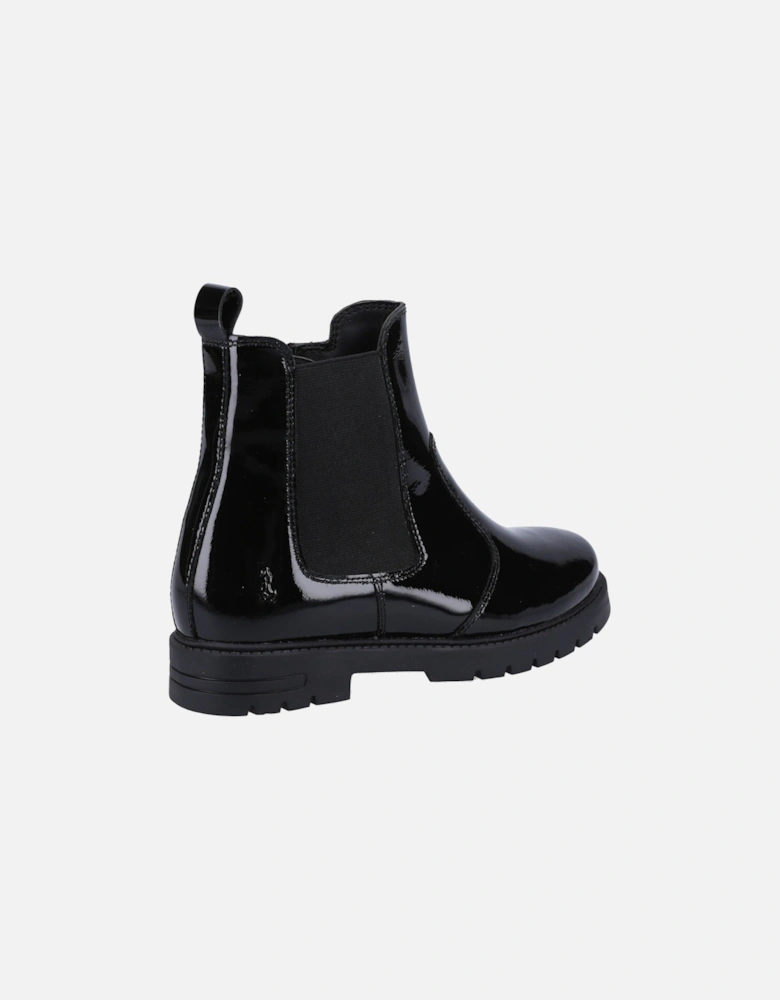 Laura Patent SNR Leather Girls's Black Boots